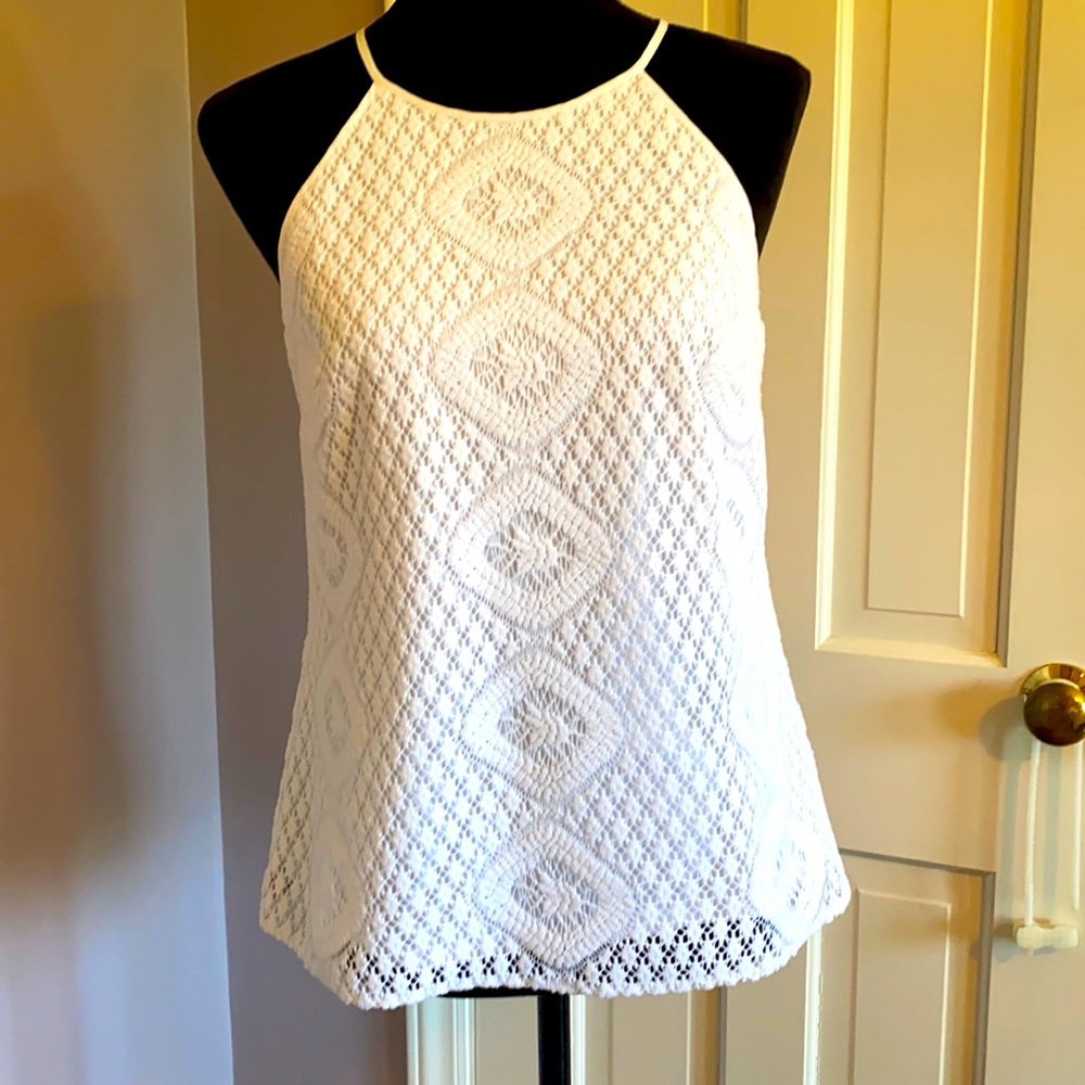 Lilly Pulitzer Reema Lace Halter Top Medium